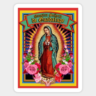 Virgin Mary of Guadalupe Holy Card Sticker